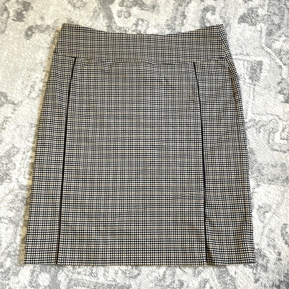 Selma Piping Detail Plaid Pencil Skirt - Picture 2 of 3